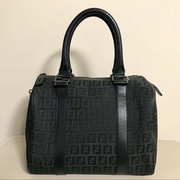 🔴SOLD🔴 Fendi Zucchino Boston bag - Picture 4 of 8